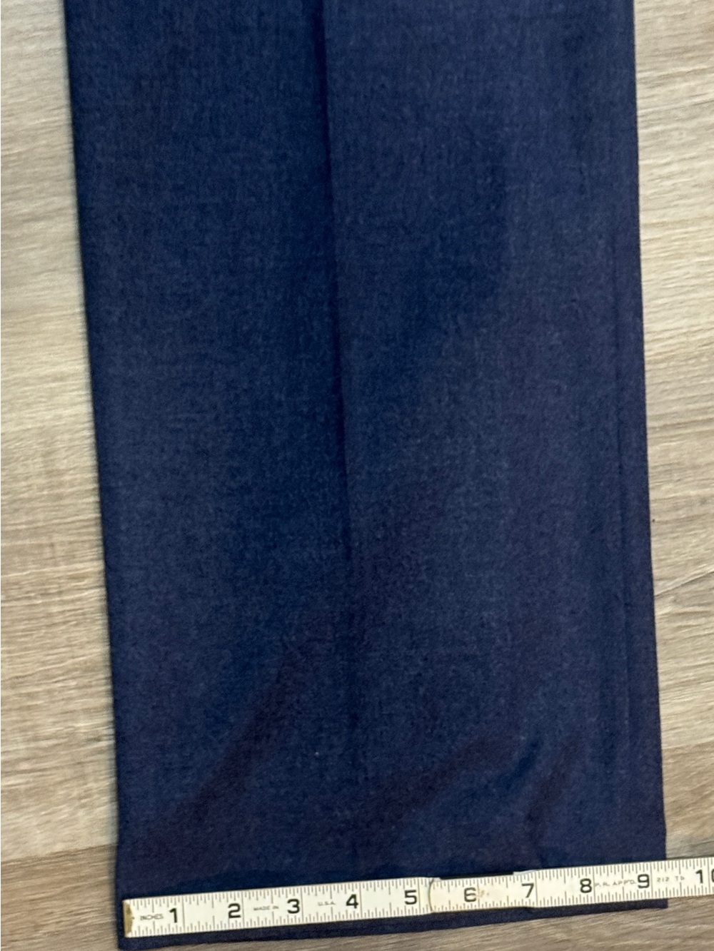 Talbots Navy Wool Straight-Leg Dress Trousers - Picture 8 of 9